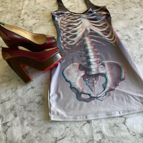Skeleton 3-D ribs dress💀 - Picture 2 of 12